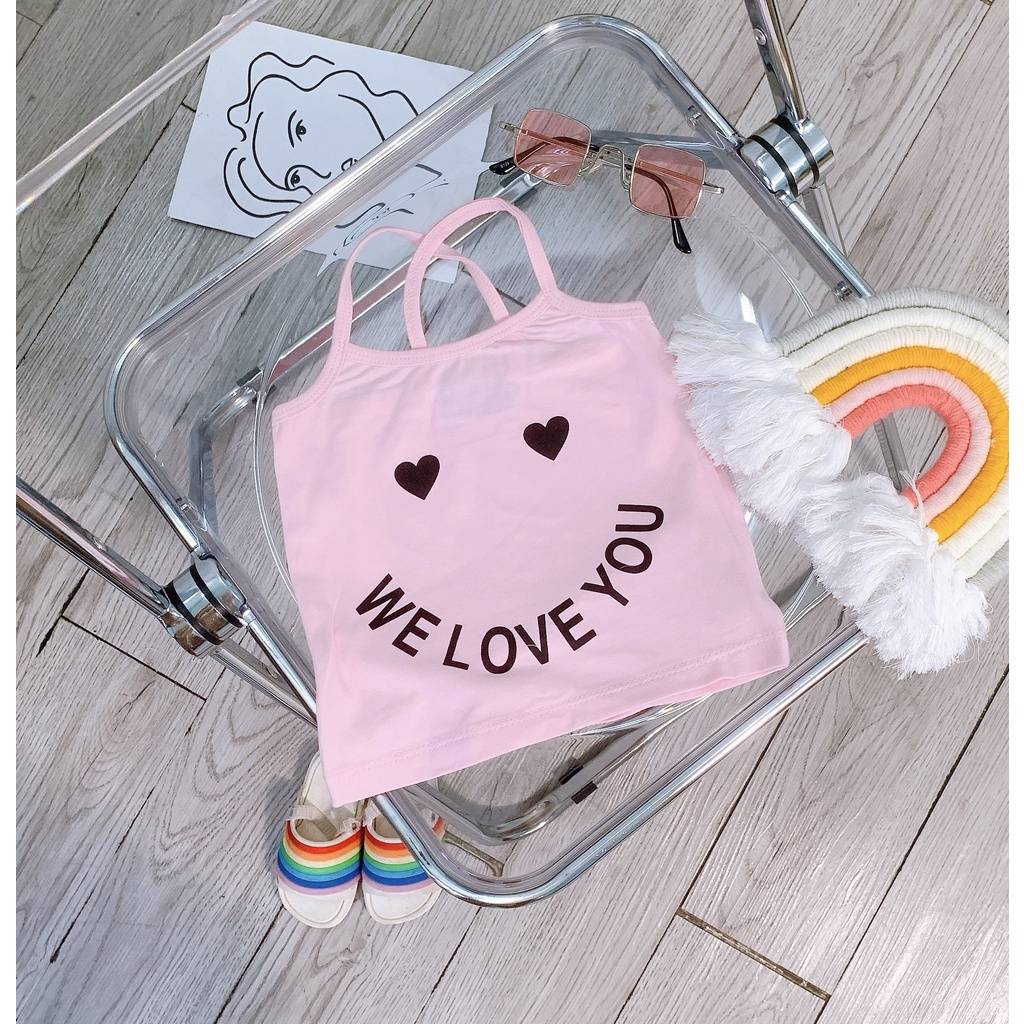 Lyvyshop - (Lô mới) Áo dây chéo lưng bé gái siêu dễ thương 08-25kg