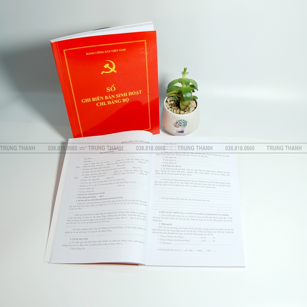 Sổ ghi biên bản sinh hoạt Chi, Đảng bộ