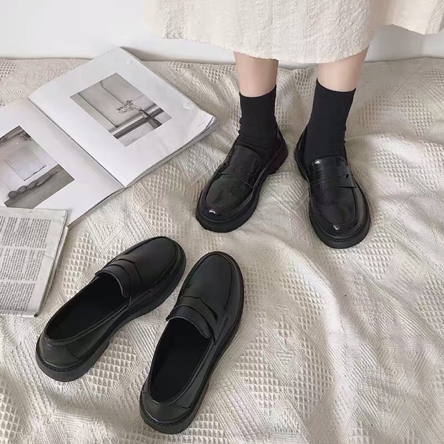 GO055 Giày Oxford nữ sinh Nhật Bản đế cao