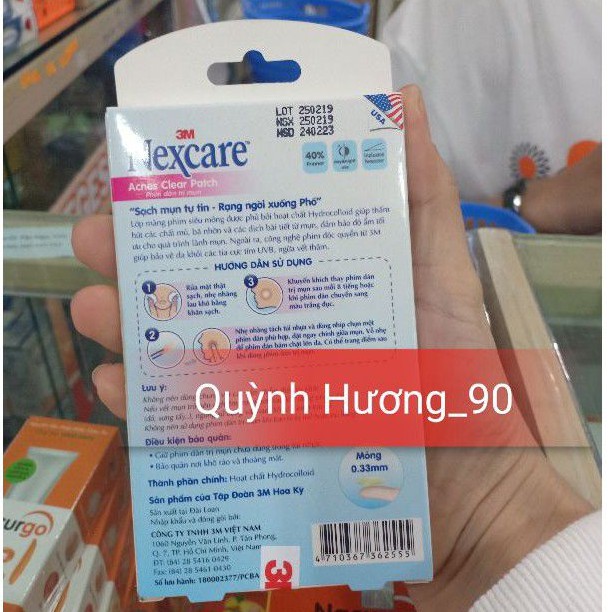 Miếng dán mụn NEXCARE 30 miếng