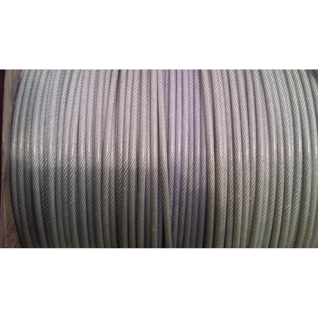 Dây cáp lụa bọc nhựa phi 3-4-5-6mm-tăng đơ-khóa cáp