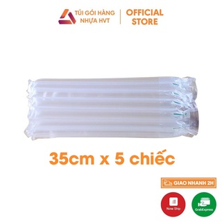 Combo 5 cột khí chống sốc nilon đóng gói hàng Nhựa HVT size 35cm