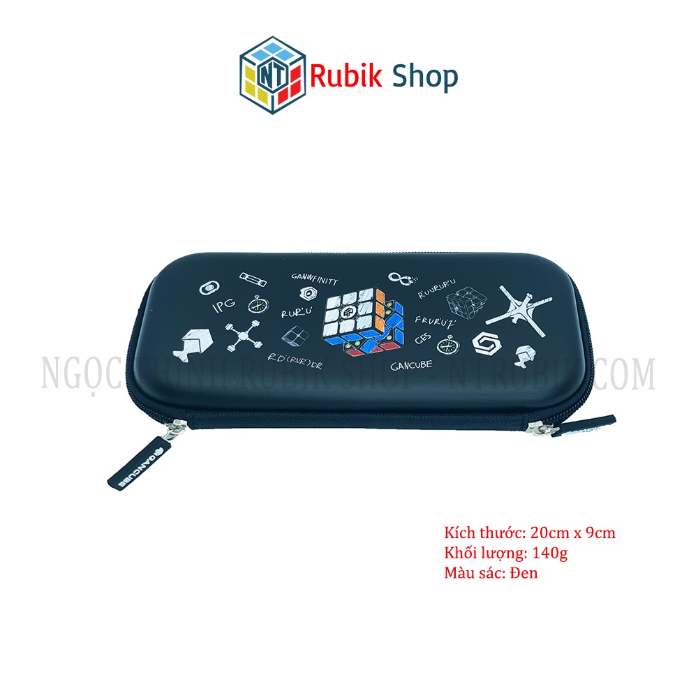 [Phụ Kiện Rubik] Hộp bút hãng Gan màu đen/ Đỏ - Gan Pencil Case