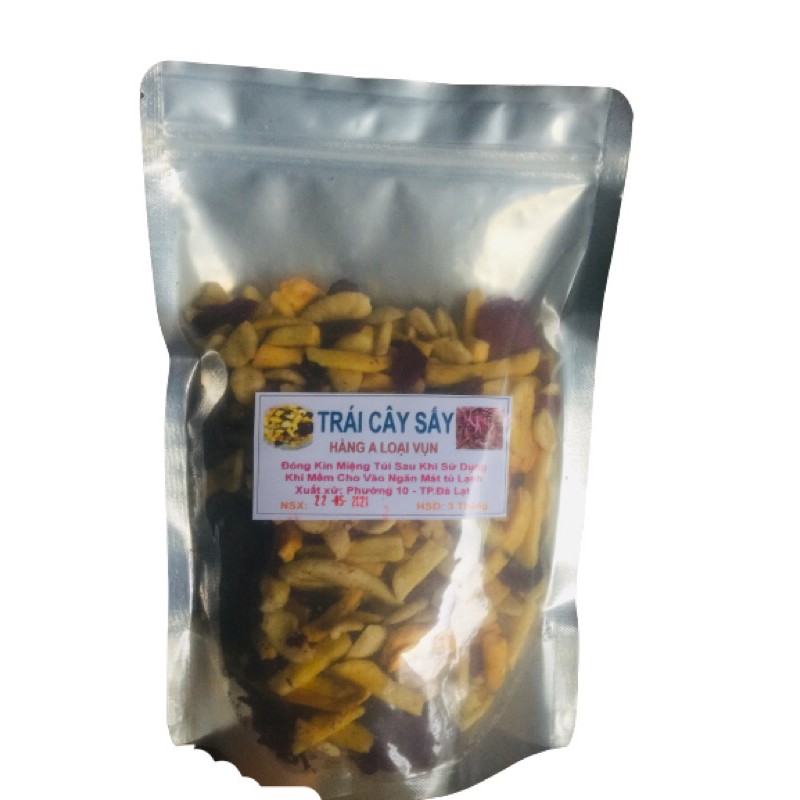 500g Trái Cây Sấy Thập Cẩm Vỡ Giòn Ngon Như Hình