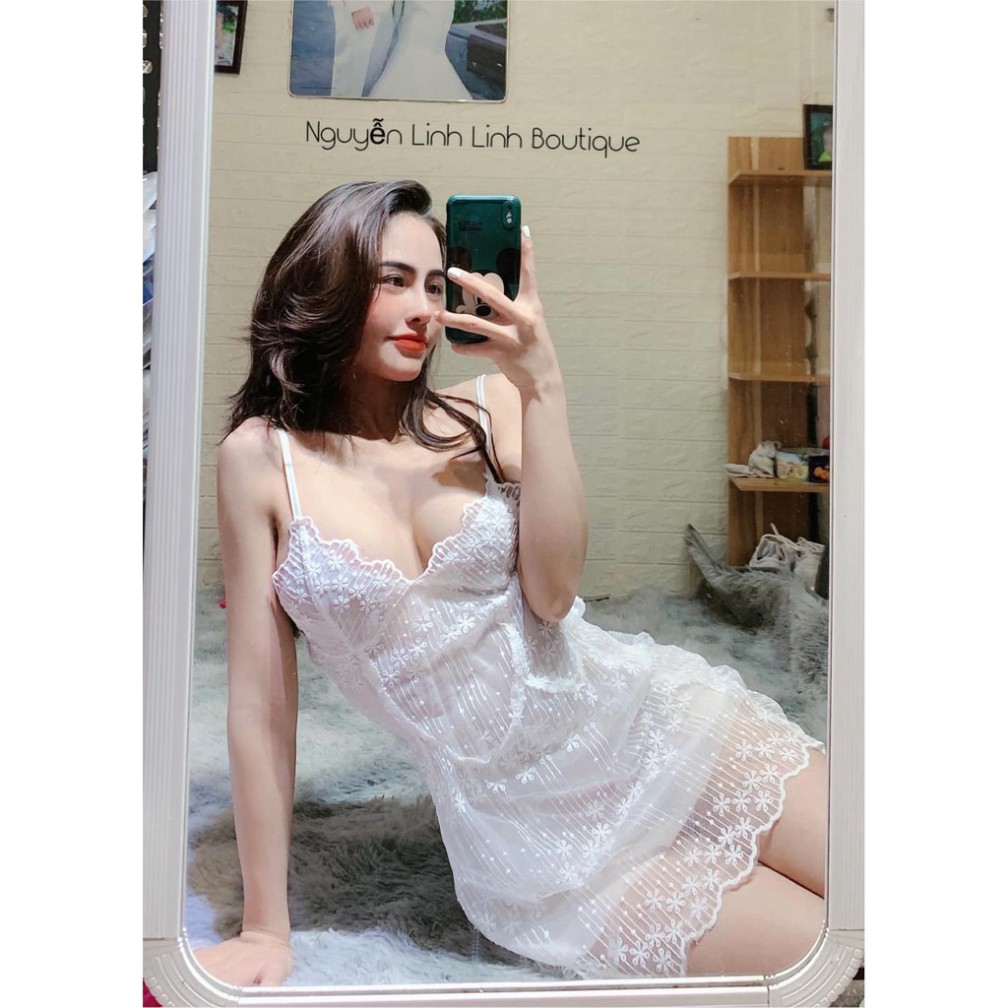Váy Ngủ Sexy |Đồ Ngủ Gợi Cảm❣️FreeShip - Chất Đẹp❣️ Ren MỎng Điệu Đà Mềm Mát Mịn(M32) | BigBuy360 - bigbuy360.vn