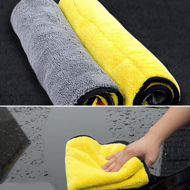 [GIẢM GIÁ SỐC] Khăn lau xe ô tô 2 mặt cao cấp