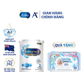 [Mã FMCG80 giảm 10% đơn từ 400K] [Tặng 1 gói khăn ướt Bobby 100M] Sữa Bột Enfagrow A2 Neuro Pro 3 - 350 Gram/Lon