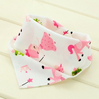 Yếm tam giác cho bé 100% cotton có nút bấm