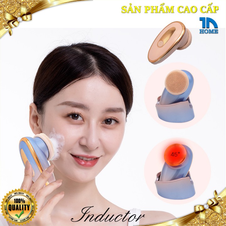 Máy rửa mặt cảm biến massage nhiệt trẻ hóa da cao cấp LSM-622-LingShiman [Nhập khẩu]