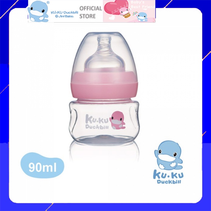 Bình sữa cổ rộng ku.ku duckbill ku5934 nhựa PP 90ml