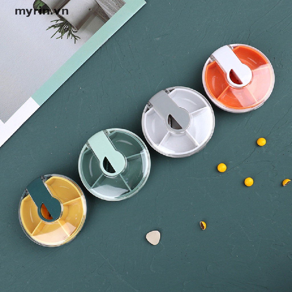 Hộp Cắt Thuốc Mini Chia Ngăn Tiện Dụng