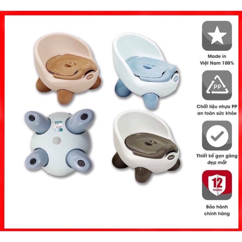 [𝑮𝑰𝑨́ 𝑯𝑼𝒀̉ 𝑫𝑰𝑬̣̂𝑻] Bô gấu Hokori Việt Nhật, có nắp đậy, Made in Việt Nam