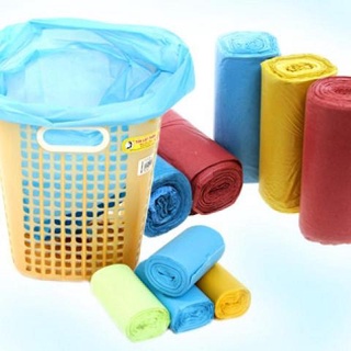 Túi rác cuộn màu