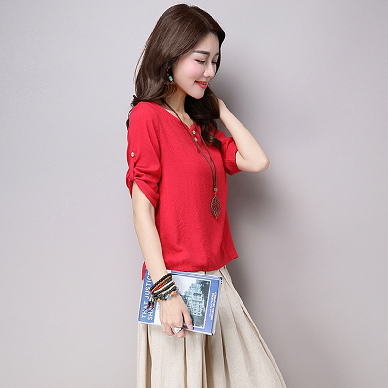 Áo đũi nữ chất liệu đũi xước Nhật cao cấp, kiểu dáng siêu xinh phù hợp mọi lứa tuổi s38