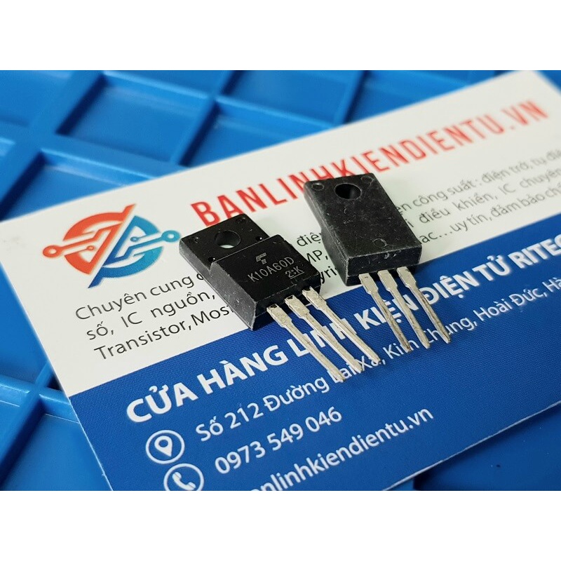 [Combo 3 chiếc] K10A60D TK10A60D 10A60 N-Mosfet công suất 10A 600V TO-220F