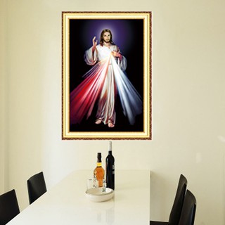 Tranh đính đá chúa Lạy Chúa Thương Xót. Kích thước: 72*50cm
