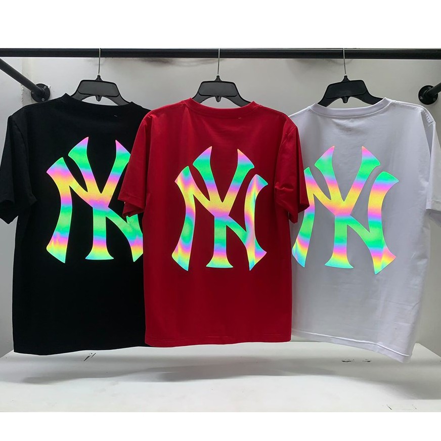 Áo Thun Phản Quang In hình NY 7 Màu, Vải Cotton 75%, Form Rộng Unisex Nam Nữ Mặc Đẹp, Ken T-Shirt.