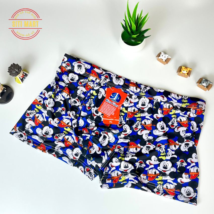 Quần lót nam quần sịp đùi full hình thun lạnh hàng hiệu siti mart