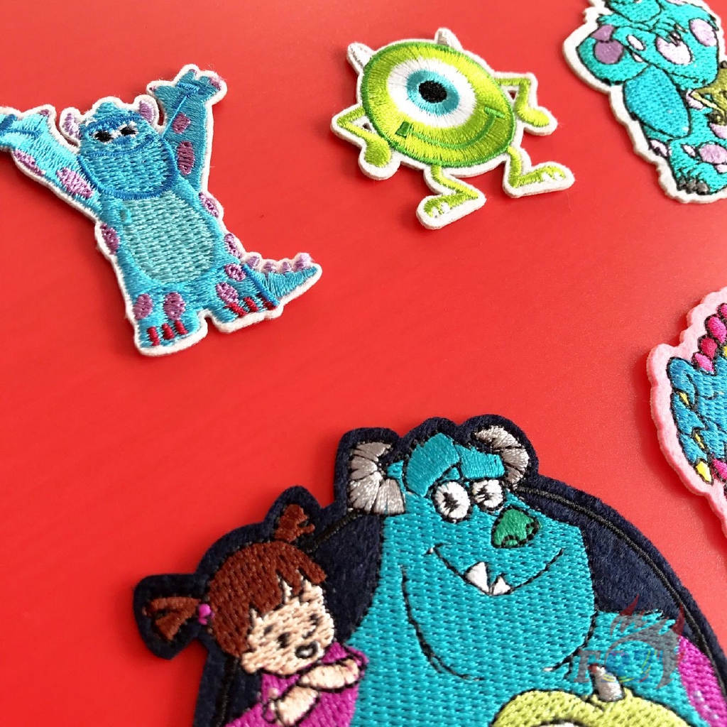 Miếng dán ủi họa tiết Disney Monsters Inc chủ đề số 03 trang trí DIY