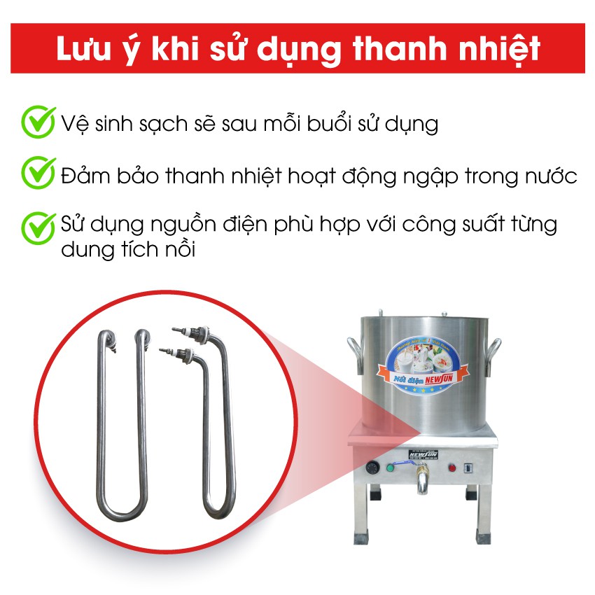 Thanh nhiệt tủ hấp NEWSUN - Hàng Chính Hãng