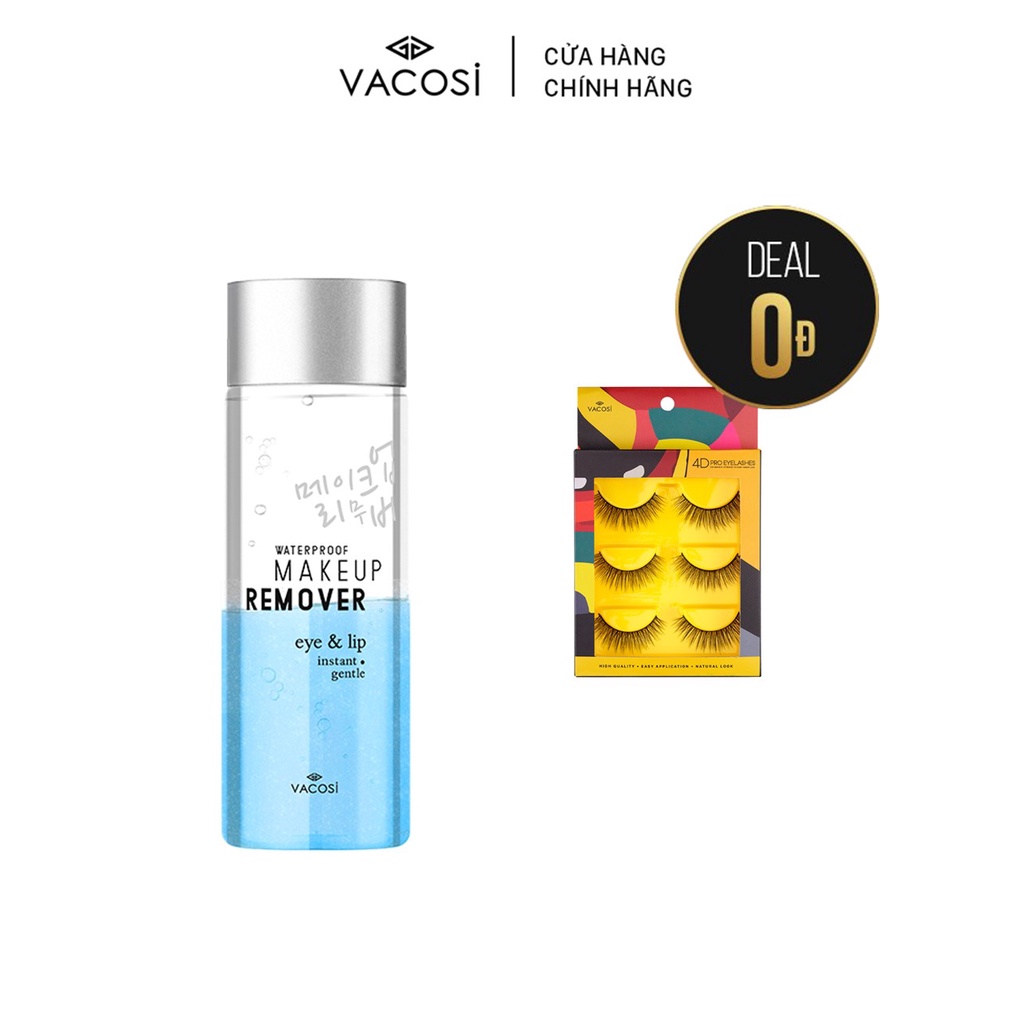 Nước tẩy trang Mắt & Môi VACOSI WATERPROOF MAKEUP REMOVER FOR EYE & LIP