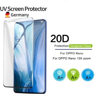 Kính Cường Lực Toàn Màn Hình Cong 20D OPPO Reno 12F 11F 8T 8 5G 8Z 7 7Z 6 6Z 5 4 3 Pro Z 10X 2 2Z 2F 4G 5G