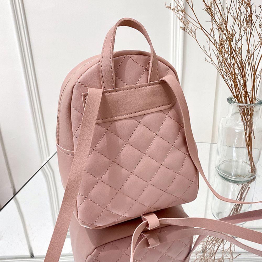 ღOKDEALSღ Luxury Women Messenger Bag PU Leather Ladies Crossbody Mini Small Backpack Lingge Embroidery Fashion Multi-Function Trend Handbags Female Shoulder Bag/Multicolor