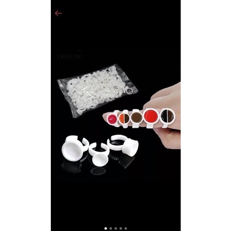 Nhẫn đựng mực xăm_nhẫn đựng keo mi