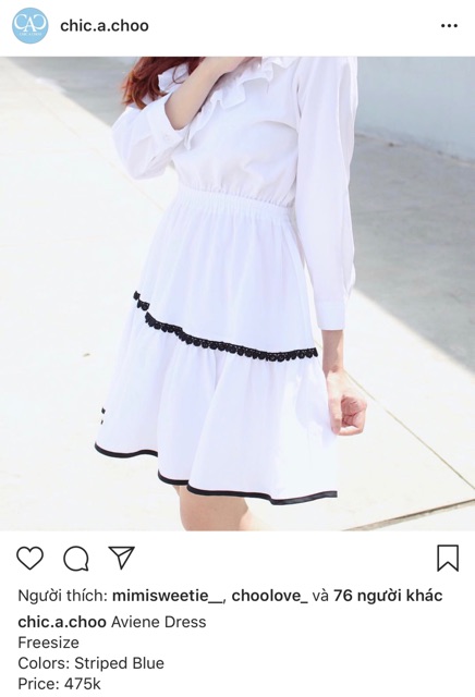 Váy trắng Chic-A-Choo