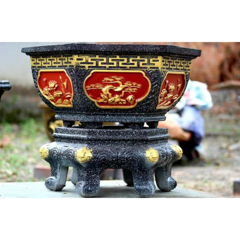 Khuôn đúc chậu cảnh nhựa ABS rộng 49 cao 45 cm