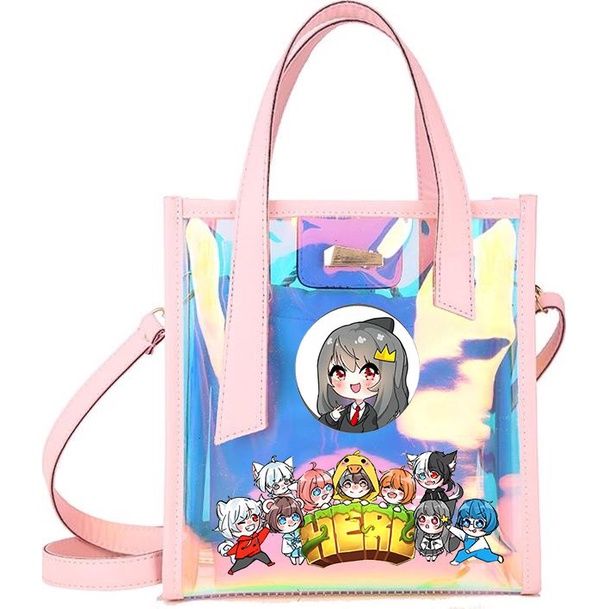 Túi xách hologram HERO TEAM ver TRÒN Simmy Phong cận Siro Mr Vịt Sammy Đào Timmy Kairon Timy Kamui đi chơi đi học M2