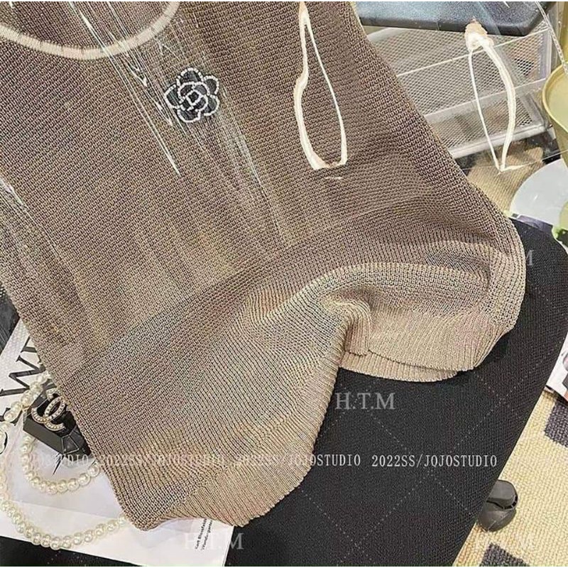 Áo len đính hoa hàng QC