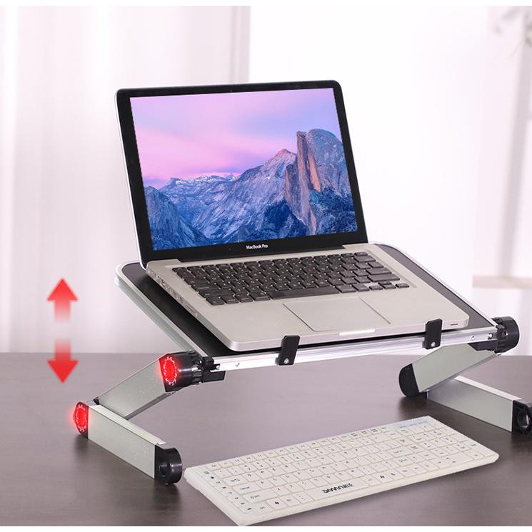 Giá đỡ laptop đọc sách xoay 360° điều chỉnh tự do Aluminium ABS - The Royal's Furniture