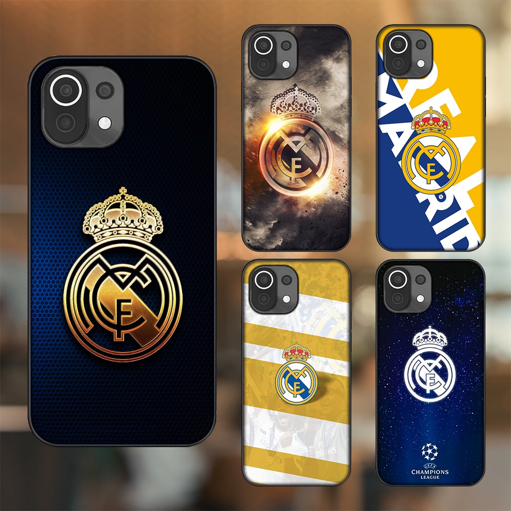 Ốp lưng Xiaomi Mi 11 Lite viền đen in hình Real Madrid
