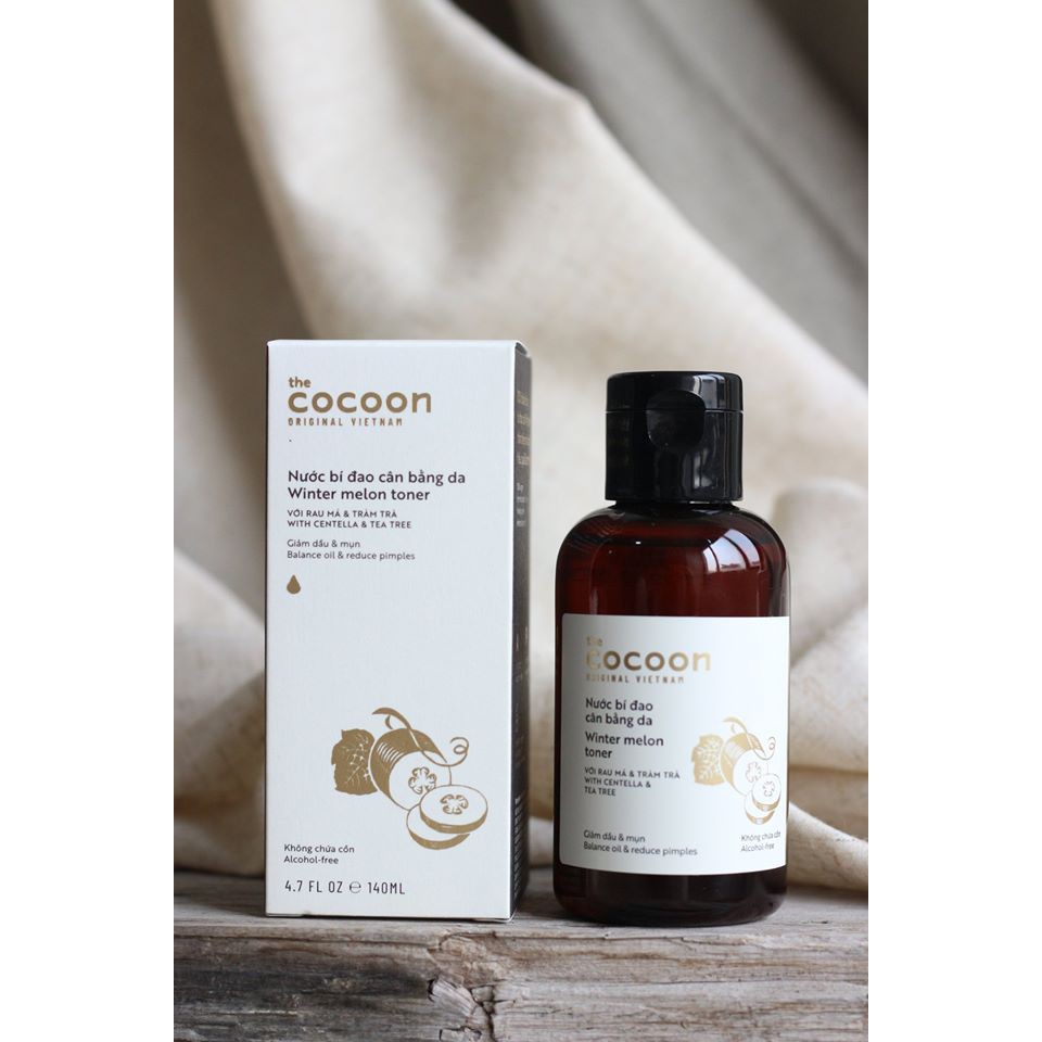 Nước bí đao cân bằng da giảm dầu và mụn ẩn Cocoon [Coco Shop]