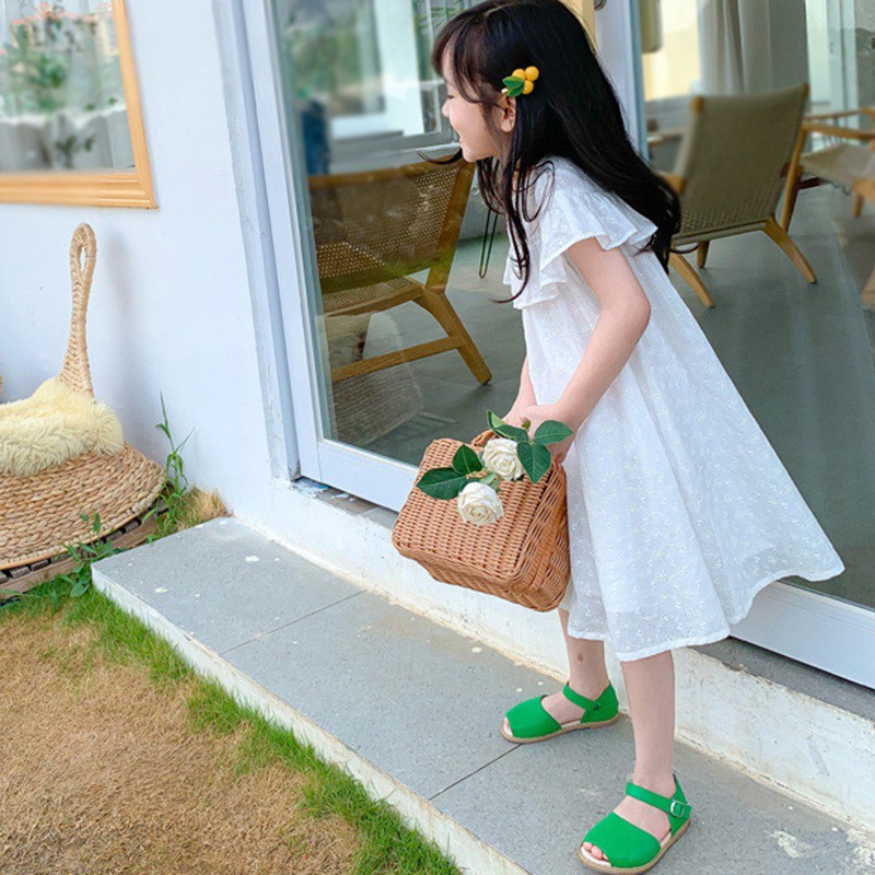 Đầm in hoa thời trang hè xinh xắn cho bé gái