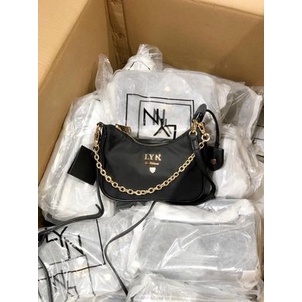 Túi xách nữ L.Y.N ROSEE nylon dáng thuyền đeo chóe kẹp nách đều xinh