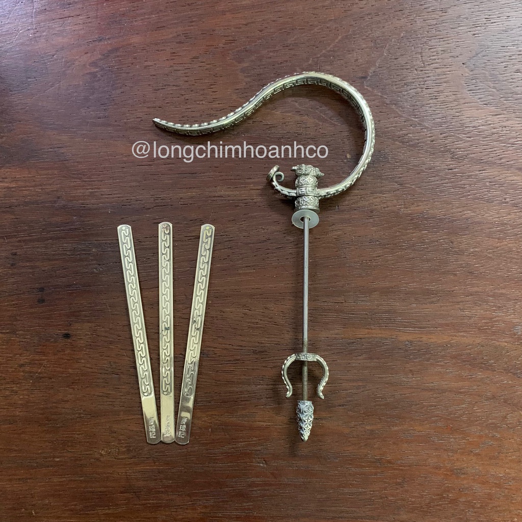 Bộ Móc Cóc Ngậm Đồng Tiền Đồng Bạch Khuyên &amp; Đất