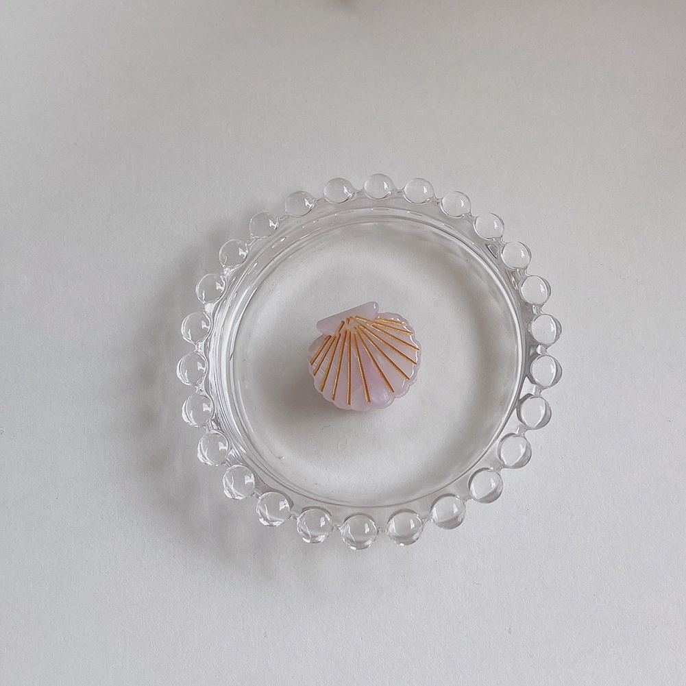 Kẹp Tóc Đuôi Ngựa Bằng Nhựa In Họa Tiết Hoa Thời Trang Cho Nữ