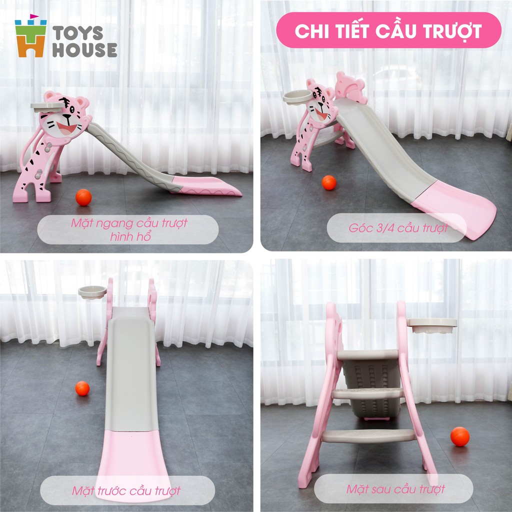 Đồ chơi vận đông - trong nhà cho bé cầu trượt/ tuột gấp gọn Toyshouse