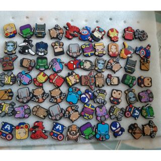[GÍA SỈ] Jibbitz-icon-charm-sticker Marvel, DC, siêu nhân gắn dép