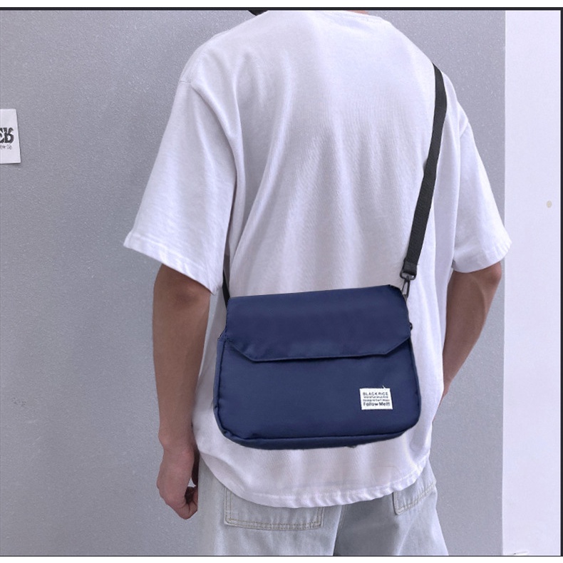 túi xách hàng ngày cặp đôi màu đồng nhất TTF180 Túi Đeo Chéo Canvas Thời Trang Hàn Quốc Học Sinh Sinh Viên Đi Học , Đi Chơi