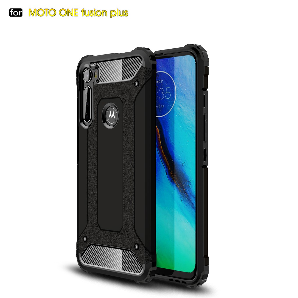 Ốp điện thoại TPU + PC giáp sắt cho Motorola Moto One Fusion Plus