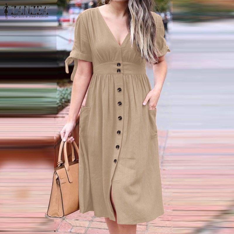 Zanzea Thắt Lưng Nữ Màu Trơn Phong Cách Châu Âu