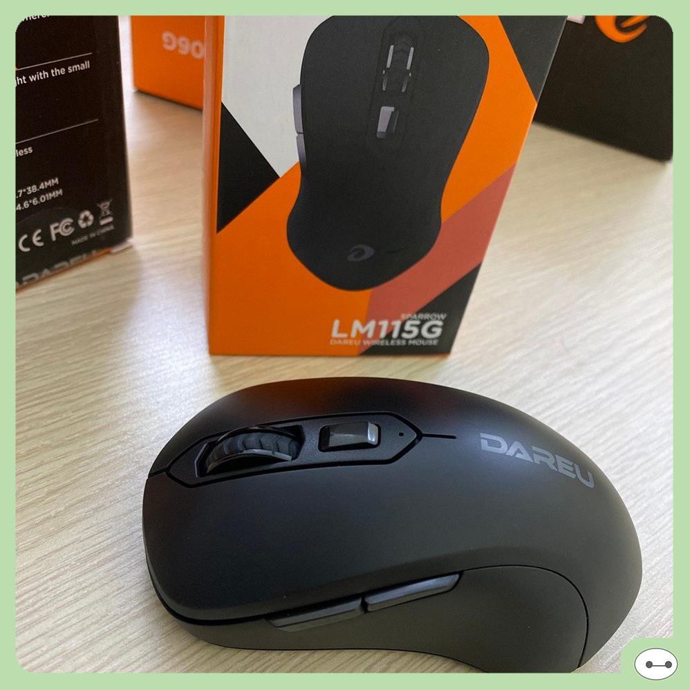CHUỘT DAREU LM115G KHÔNG DÂY ĐEN HỒNG