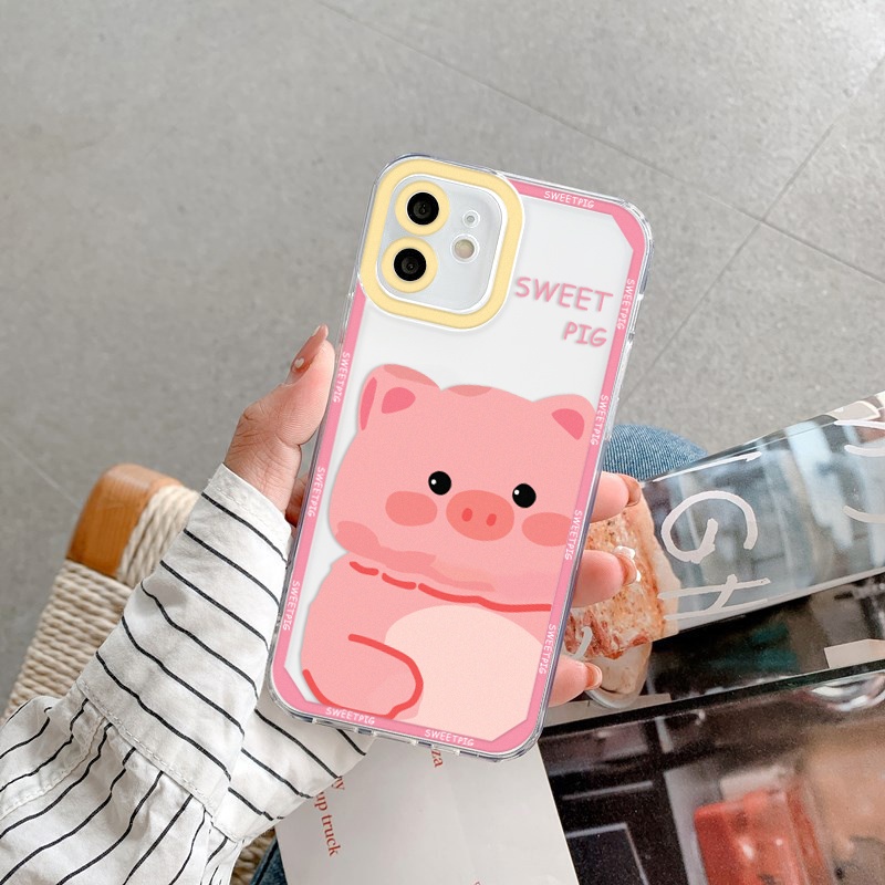 Ốp lưng iphone trong lỗ viền camera vịt và heo 6/6splus/7/7plus/8/8plus/x/xs/11/12/13/pro/max/plus/promax-SALE HOT Y2-5