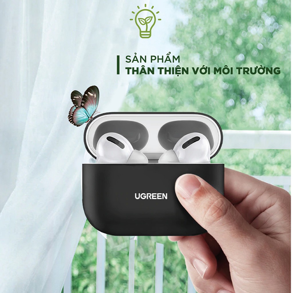 Hộp đựng bảo vệ chuyên dụng cho tai nghe Airpods Pro hỗ trợ sạc dây và không dây UGREEN LP324 80513