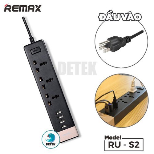 Ổ cắm điện Remax S2 chính hãng