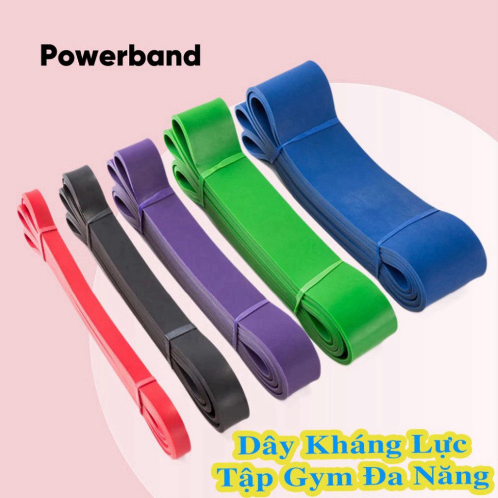 [rẻ vô địch] Dây Tập Gym Đa Năng Powerband Hỗ Trợ Tập Xà Đơn, Dây Kháng Lực Đàn Hồi Tập Gym Toàn Thân Các Nhóm Cơ