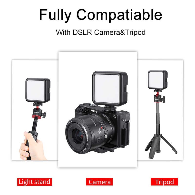 (CÓ SẴN) Đèn Led trợ sáng quay phim, livestream Ulanzi VL49 - 49 LED cho điện thoại, Gopro, máy ảnh, máy quay, ..